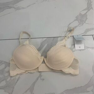 Pepper Signature All You Bra in Sand Sz 36B Mesh NWT